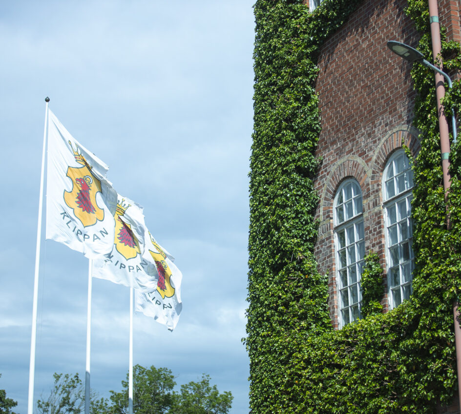 Flags at Klippans Bruk Flags at Klippans Bruk