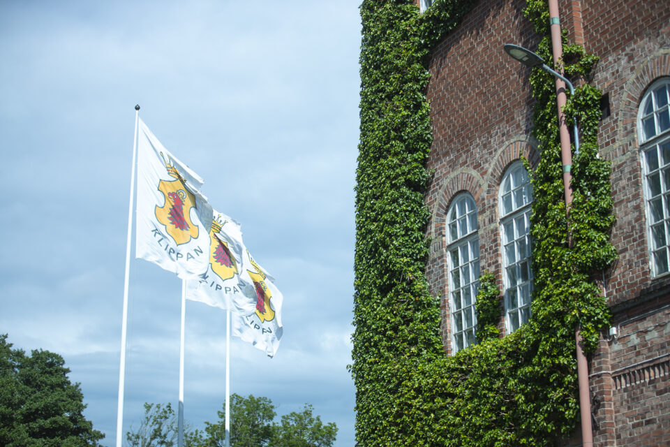 Flags at Klippans Bruk